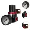 Air Pressure Regulator Kit Control Valve 1/4" NPT Female, with Gauge and Bracket