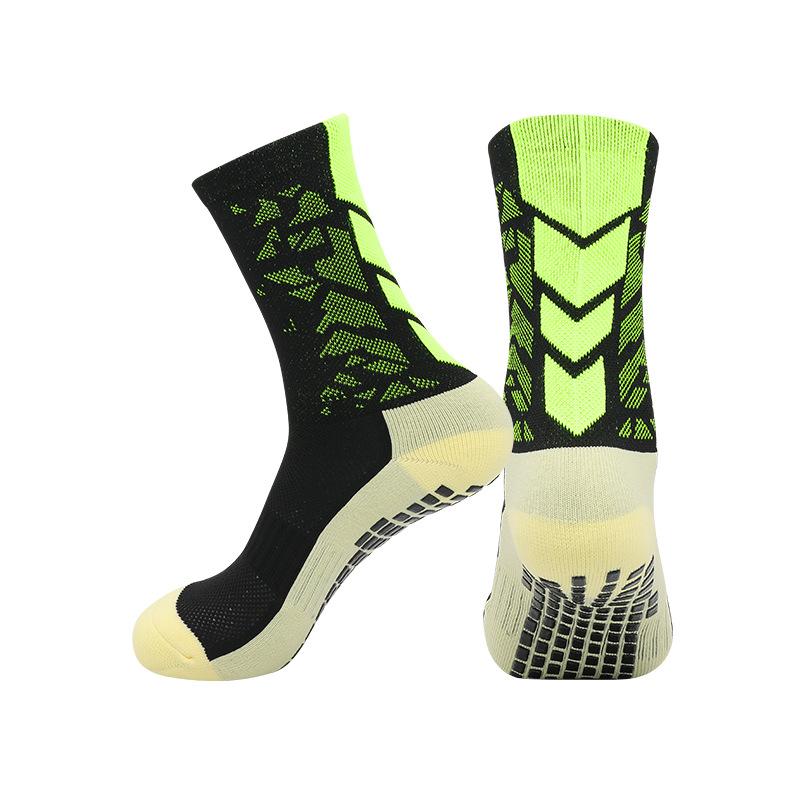 Temu Abriebfeste Socken mit Handtuchsohle Rutschfest für Laufen Sport Dämpfung Schweißabsorbierend Atmungsaktiv Dosiert Rutschfeste Fußballsocken