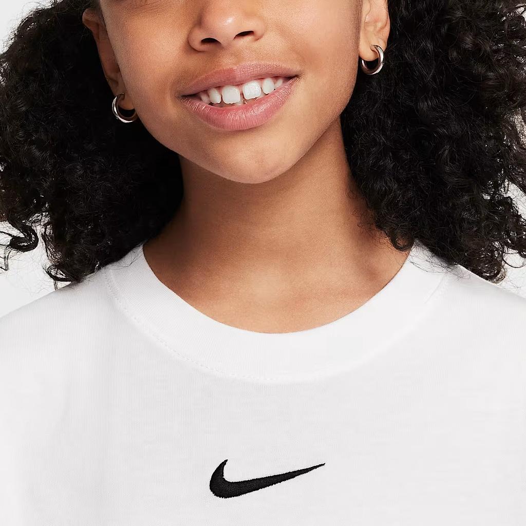 Nike Sportswear Essentials T Shirt White Unisex Kids' FZ5539-100