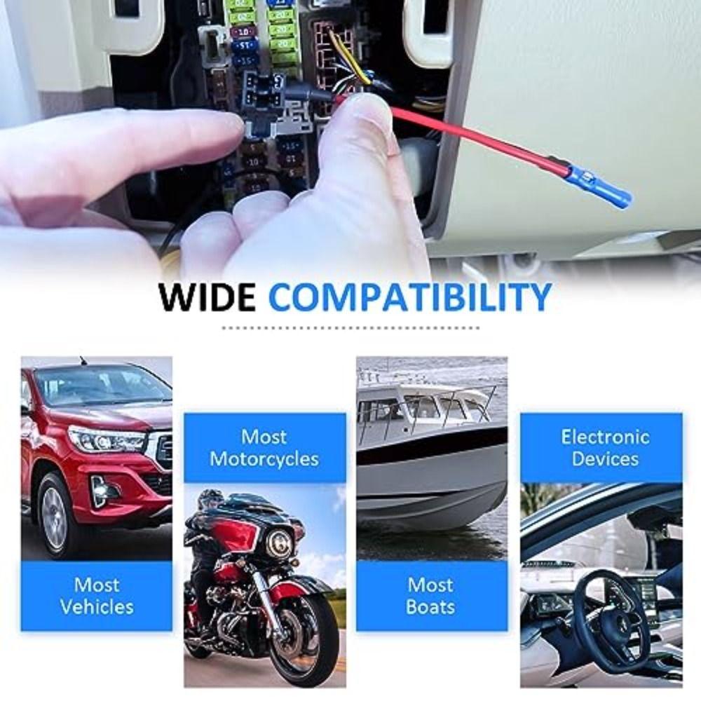 12V Low Profile Mini Fuse Taps 4 Types Fuse Adapter Jumper for Cars Mini Auto Fuse Connector  Boats