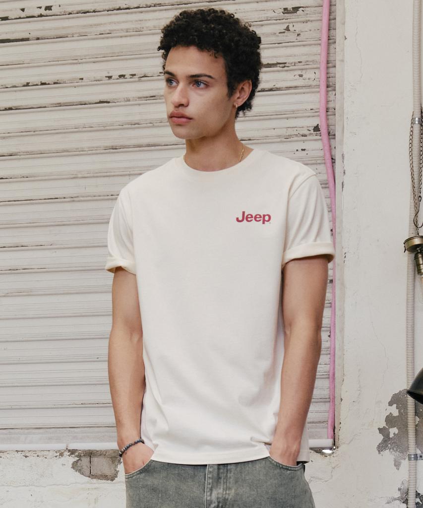 JEEP 30-Count Cotton Small Logo Short Sleeve T-Shirt (Jr5Tsu092Ll)