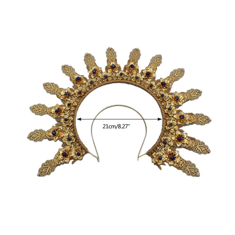 Baroque Luxury Hair Hoop Headwear Gothic Crown Material Package Goddess Pearl Headband Hair Accs for Women Photo