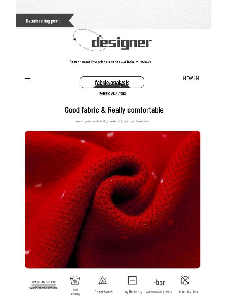 2025 New Korean-Style Girls' Knitted Wool Sweater - Spring/Autumn Collection