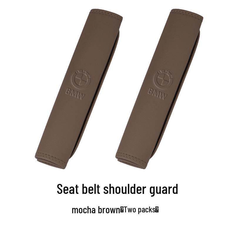 BMW Car Seat Belt Shoulder Pads Compatible with 5, I3, 1, 7 Series, X1, X3, X5, X6 - Seat Belt Protectors