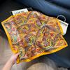 Mother's Day Silk Scarf Muse Festival Gift Simulation Silk Silk Scarf Premium Spring and Summer Square Scarf 71 Silk Decorative Small Scarf
