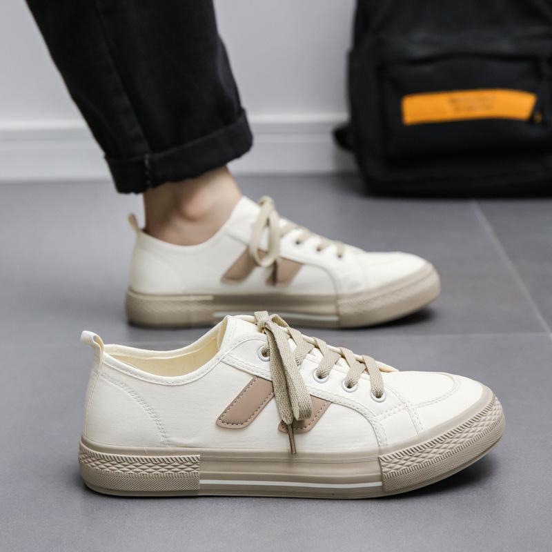 Men's shoes trendy shoes autumn new classic versatile canvas shoes Hong Kong style breathable student sports and leisure board shoes