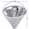 304 Stainless Steel Coffee Powder Basket Fine Mesh Tea Strainer Drip Coffee Machine Filter  Cafe