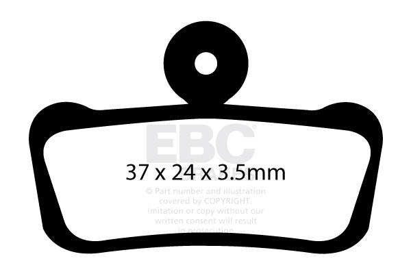 Cfa633Hh - Klocki Hamulcowe Rowerowe (Spiekane) Ebc Brakes