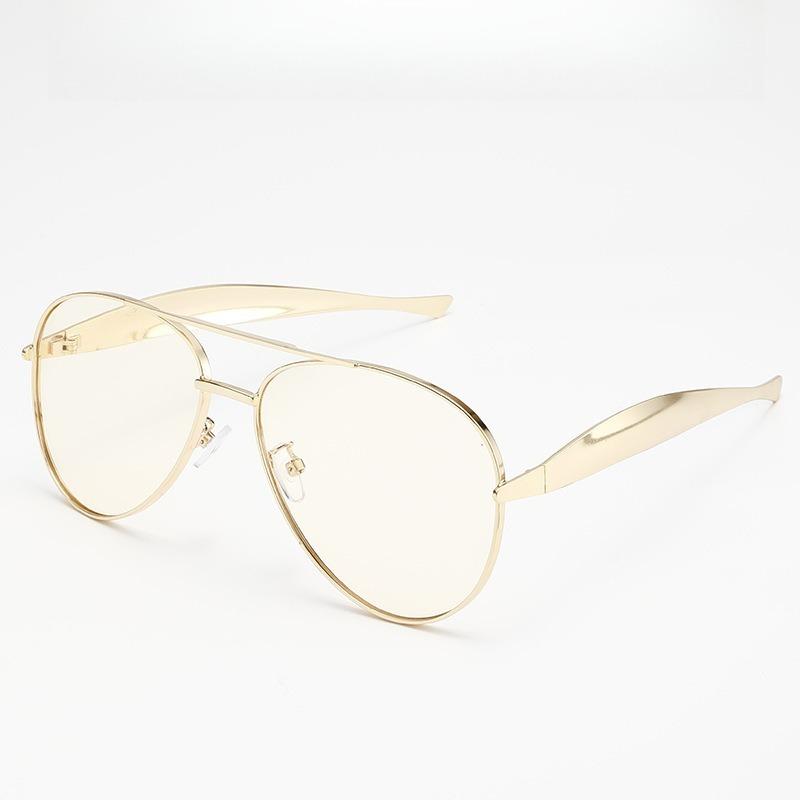

Toad Shaped Sunglasses Metal New Retro Plain Sunglasses High-end Women s Street Pography Trend Sunglasses