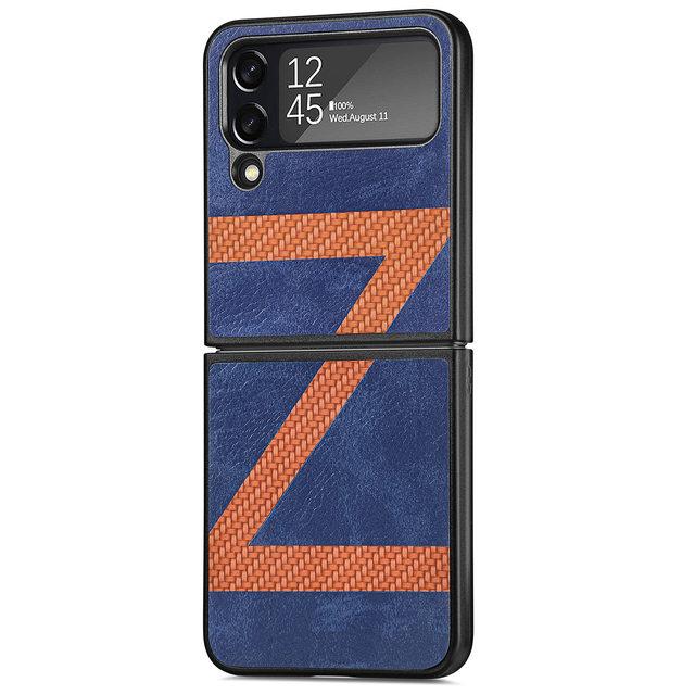 Anti -Drop Slim Protection Leather Case For Samsung Galaxy Z Flip4 5g Flip 4 Zflip4 Ultra Thin Lightweight Folding Cover Funda