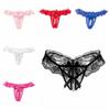 Mesh Hollow Lace Pearl Panties Low Waist See-through Thong Fashion Underwear for Women  Gifts