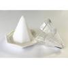 Octagonal Salt Mounding Kit (Mounding salt cone and 5 octagonal plates) for creating sturdy octagonal pyramids
