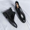 Chelsea Boots im britischen Stil für Herren Wildleder Herren Stiefeletten Vintage-Stil Business-Stiefel zum Anzug Allround-High-Top-Schuhwerk