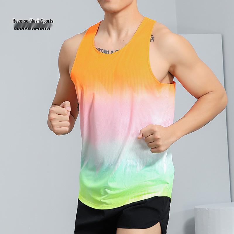 Unisex Quick-Dry Track & Field Running Vest Set for Marathon, PE Tests, Competitions & Training