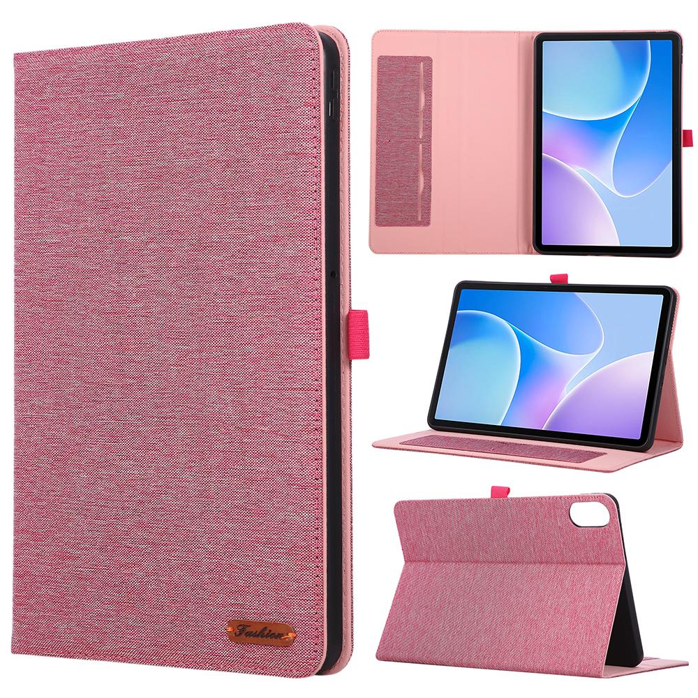 Für Infinix Xpad 20 Hülle mit Ständer Kartenhalter Stoffstruktur Leder Tablet-Abdeckung