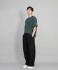 Seinteukeulu Front-Cutting Detail Ex Wide Pants Cde-371 Black