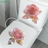 Blauer Lotos Toilettenaufkleber - Wasserdichte Selbstklebende Badezimmer-Dekal