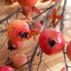 6 Fruits Artificial Pomegranate Branches Realistic Handmade Foam Fruits Branches Plastic Simulation Pomegranate Fruit