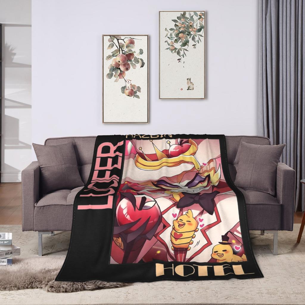 Hazbins Hotels Lucifer Anime Blanket Coral Fleece Plush Autumn/Winter   Super Warm Throw Blankets for Home Couch Bedspread