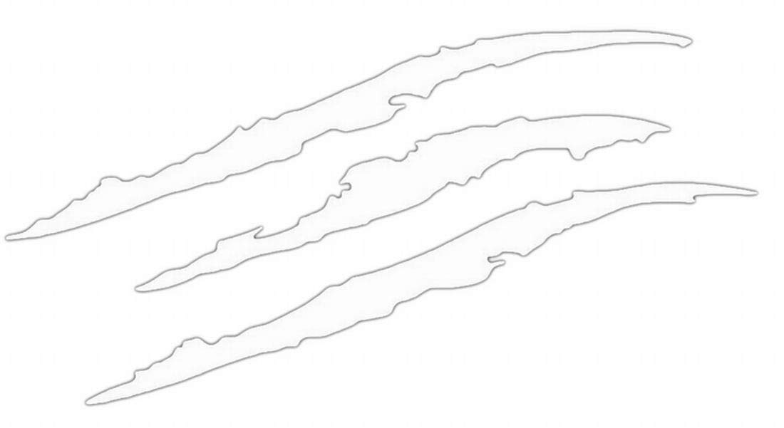 

Plus Nao Car Sticker Bike Sticker for Car Motorcycle Sticker Nails Scar Prank Trick Art Brackets - White белый