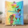 Custom Name Gracie's Corner Theme Printed Blanket - Perfect for Couch, Bed, Travel & Outdoor Use | Machine Washable, Cozy & Durable.