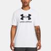 Under Armour UA Sportstyle Logo Print Crew Neck Short Sleeve T-Shirt Men Tops White 1382911-100
