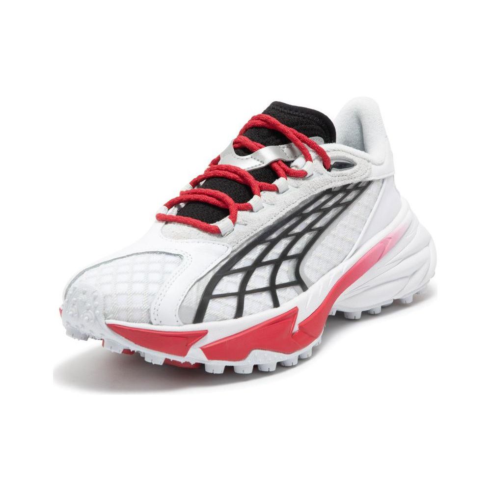Puma Spirex Motogame Low Top Lifestyle Casual Shoes Women Sneaker White Red Black 397272-01