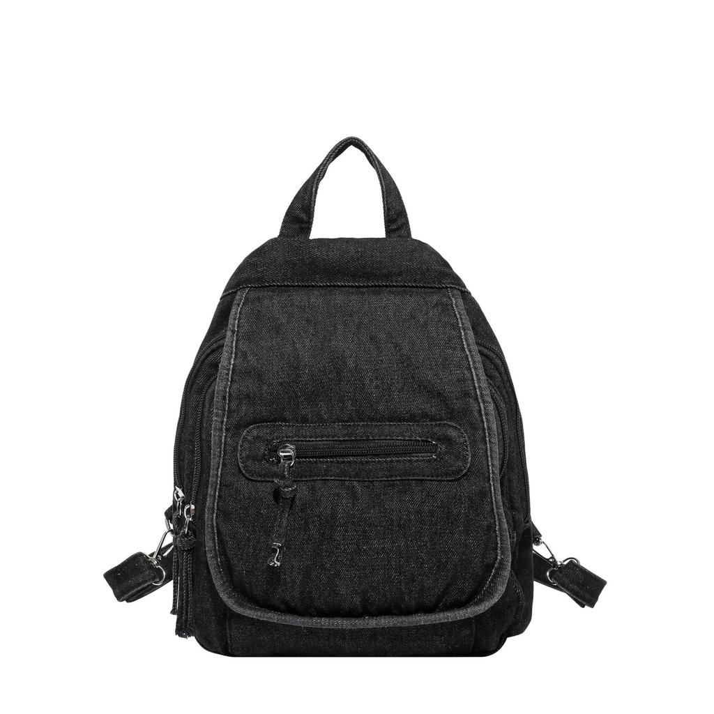 2025 New Japanese Retro Washed Denim Casual Large Capacity Versatile Fashion Breast Bag Crossbody Backpack