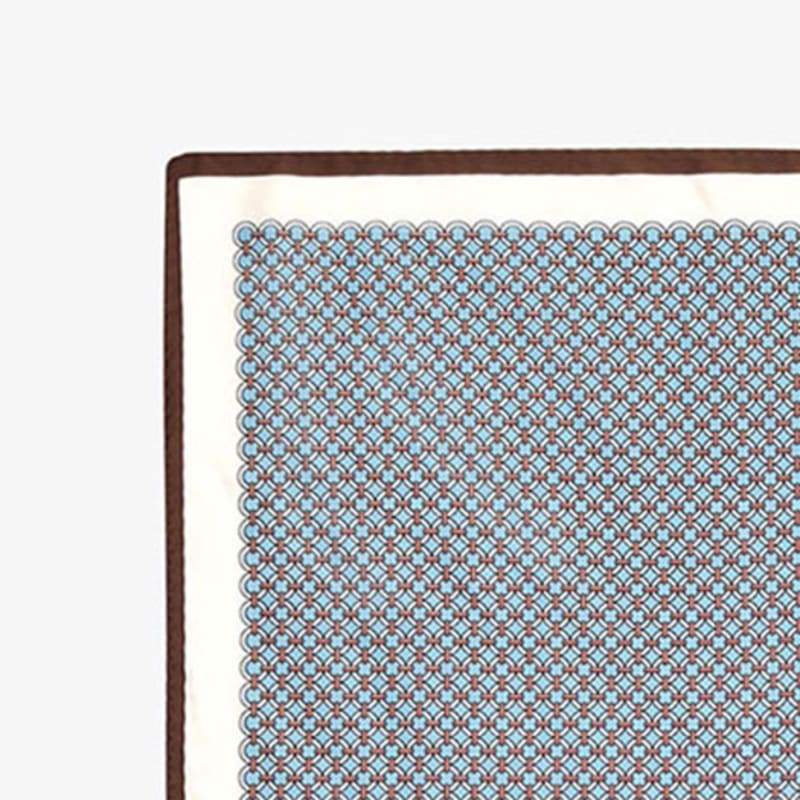 Healiote SCHAL MIT KAROMUSTER_HIMMELBLAU