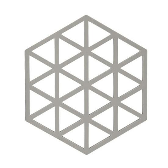 

Silicone Trivet Mat Hexagon Placemat Pot Holder Heat Resistant & Non-Slip Table Mats Insulated Desktop Protection Pads for Home Bar Cafe Triangle світло-сірого кольору