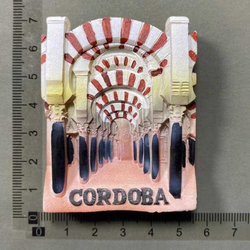 3D Resin Fridge Magnet Spain City Souvenir Barcelona Valencia Madrid Cordoba Granada Refrigerator Magnet Home Decor Gift