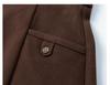 Women's Patchwork High Waist Slimming Long Skirt - Coffee, Large Size, Spring/Autumn 2026