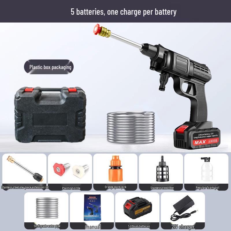 Lithium Battery High Pressure Car Wash Water Gun