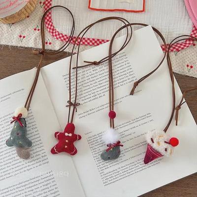 Festliche Weihnachtsbaum Stoffkette für Damen – Niedliches Cartoon Feiertagsaccessoire für Herbst- und Winterpullover.