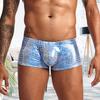 Herren-Slips mit Schlangenhautmuster, hautfreundliche Polyester-Unterhose mit niedriger Taille für Männer