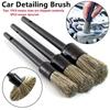 5/3PCS Car Exterior Interior Detail Brush Boar Hair Bristle Brushes for Car Cleaning Auto Detail Tools Dashboard Cleaning Brush