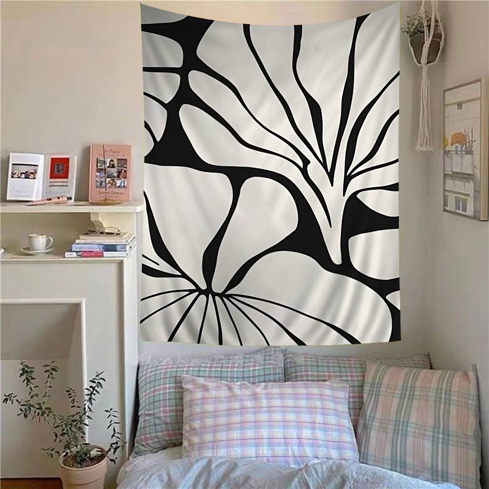 Abstract minimalist female body lines anime tapestry wall decoration home decor girls bedroom decoration