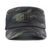 Men's Sports Cap Spring Summer Middle-Aged Camouflage Flat Top Army Cap Letter Embroidered Cap Military Caps