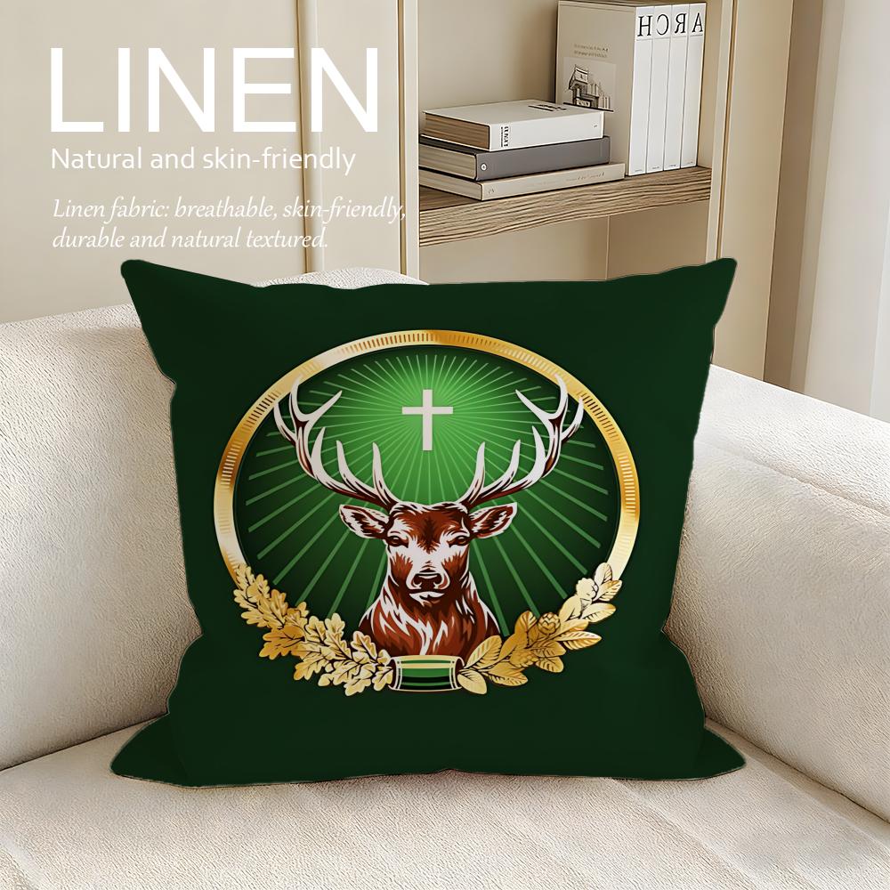Brand Jagermeister Cushion Cover Pillowcase Set Pcs X X Breathable Washable Sofa Cushion Cover
