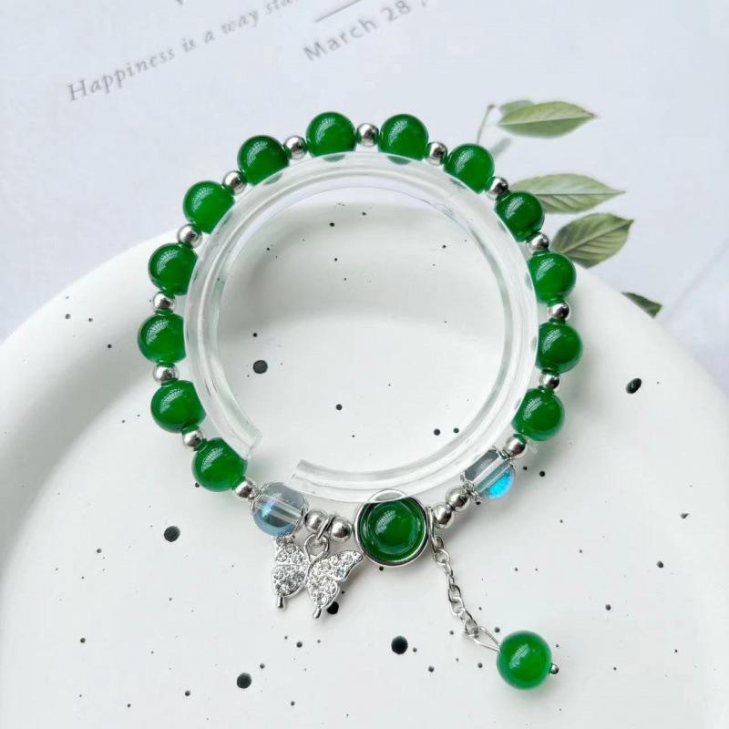 Lily of the Valley Butterfly Bracelet - Multi-Style Beaded Star & Moon Design