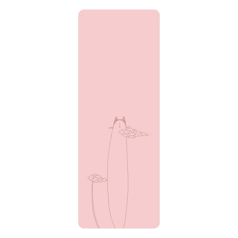Non-slip, Sweat-absorbing, Personality Cartoon Yoga Mat - Natural Rubber, Widened & Long for Fitness and Plank Support