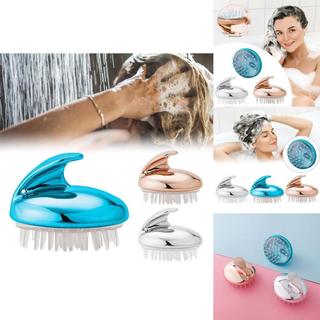 Soft Silicone Massage Brush For Body Scalp And Hair Invigorate And Cleanse For Healthier Hair