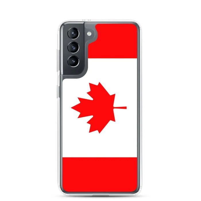 Coque Téléphone - Samsung - Galaxy S24 Ultra - Drapeau Canada - Souple - Multicolore