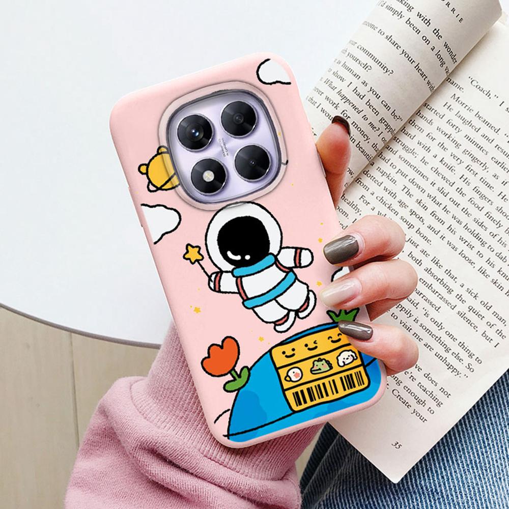 Space Astronaut Star Pattern Shockproof Phone Case For Xiaomi Redmi Note 15 Pro 5G 15C Silicone Soft Camera Protection TPU Cover
