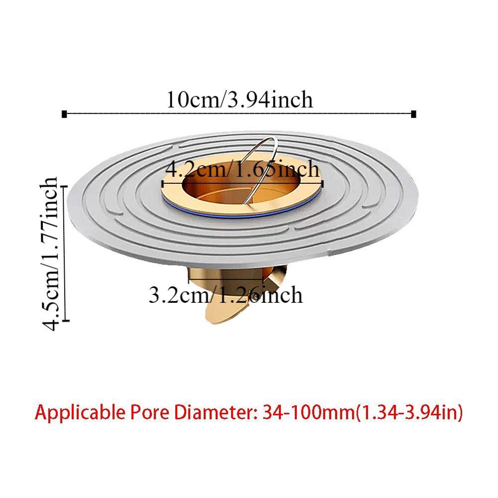 34-100mm Dia Hole Sink Strainer Floor Drain Fast Drainage Insert Drain Plug  Toilet