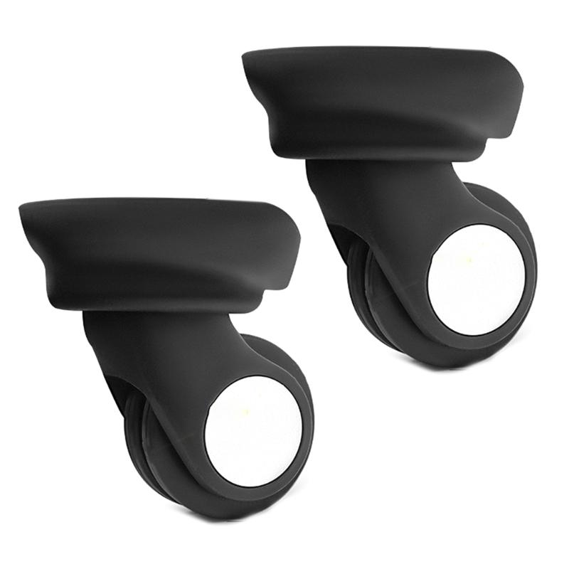 2Pcs Trolley Casters Replacement Heavy Duty Roller Wheel for Luggage Box Suitcase 360 Degree Swivel kit SilentWheel