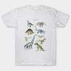 Men Black Print T-shirt Dinosaurs No-Cut Transfer Paper Print Cotton Tshirt