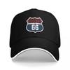 Casquettes de Baseball Unisexes Vintage Route 66 Logo Panneau Rond Streetwear d'Extérieur Été Sports Casquettes de Baseball Casquette Hip Hop Casquettes