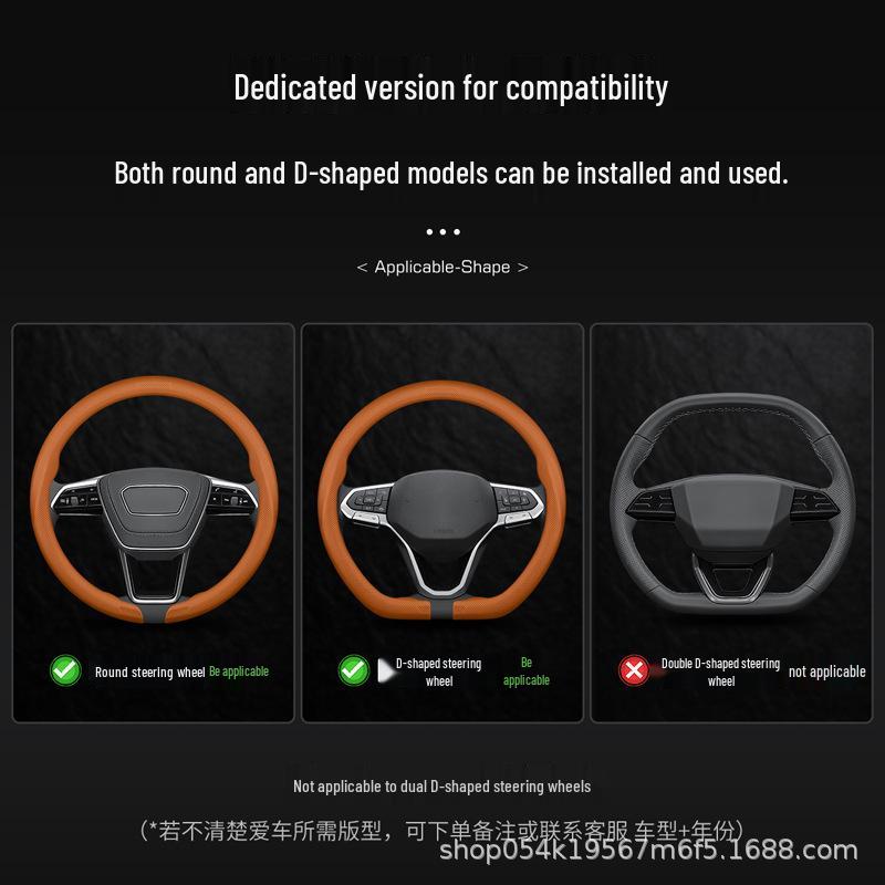 Originele Lederen Stuurwielhoes voor Tesla Model Y, 3, X, S