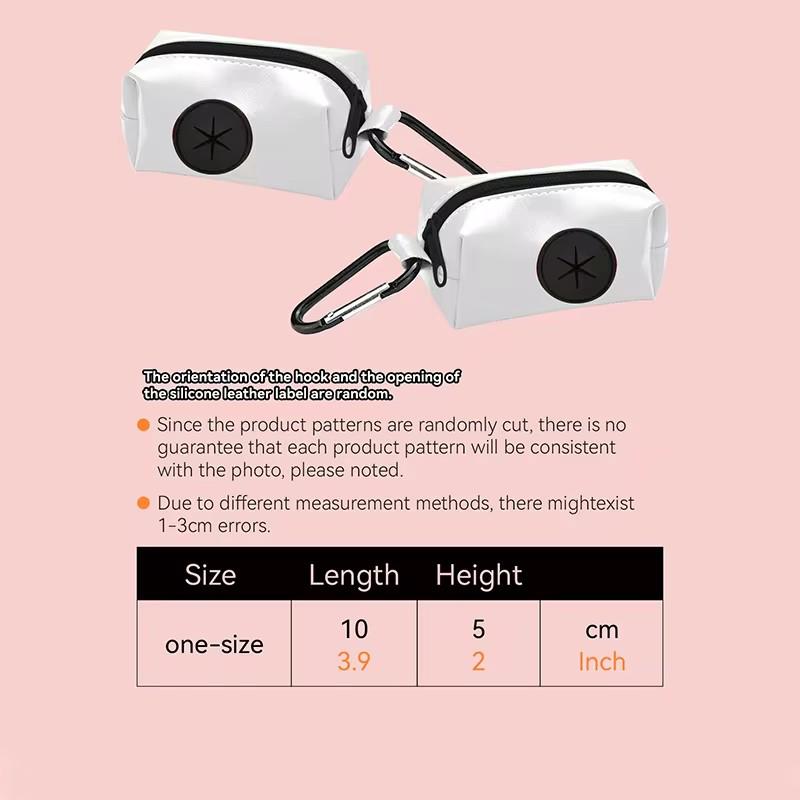 Abstract Designer Print Cute Design Pet Poop Bag Holder Dispenser Without Poop Bag And Leashes Can Attached With Any Dog Leashes
